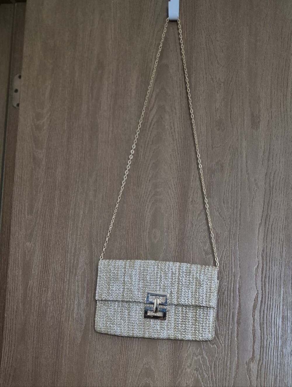 Woven straw envelope clutch summer bag - Picture 11 of 11